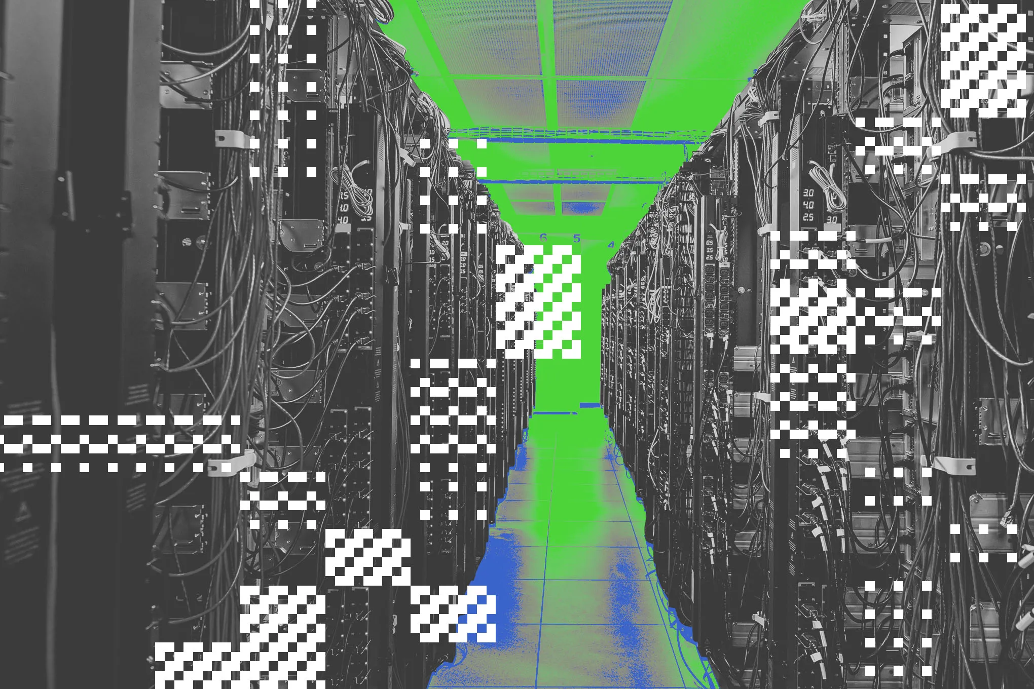 Electronic waste and discarded tech components from data centres